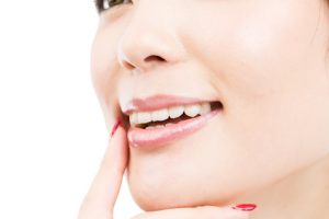 女性の口元 女性の口元